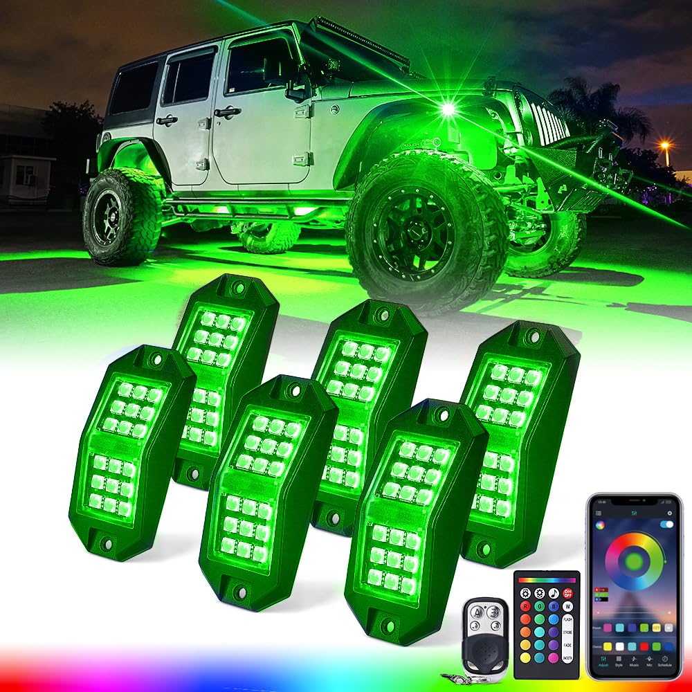 Multi-Color RGB-W LED Rock Lights | Discovery Plus Series