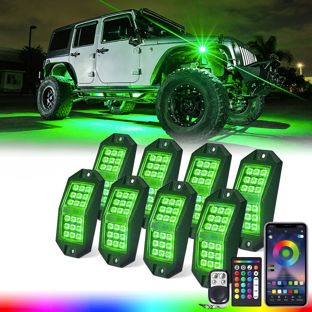 Multi-Color RGB-W LED Rock Lights | Discovery Plus Series