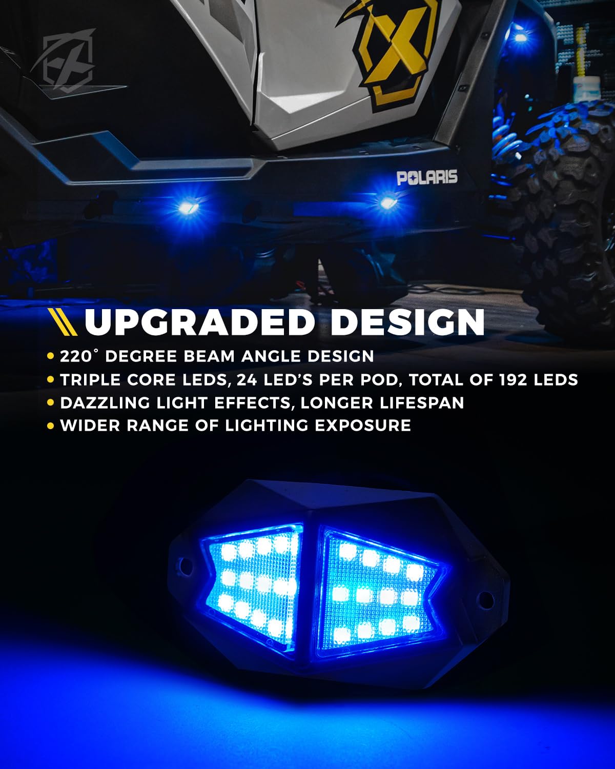 Multi-Color LED RGB-W Rock Lights