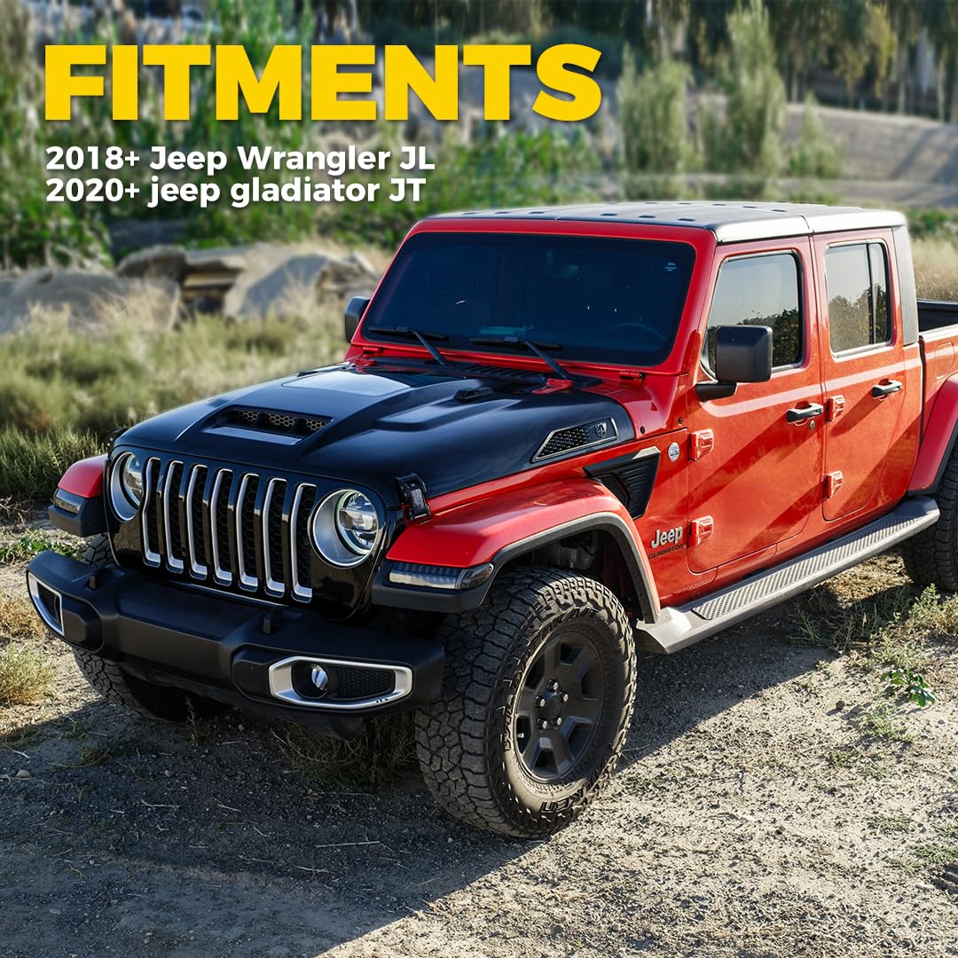 Jeep Wrangler JL Hood with Visible Engine Interior | ZR1