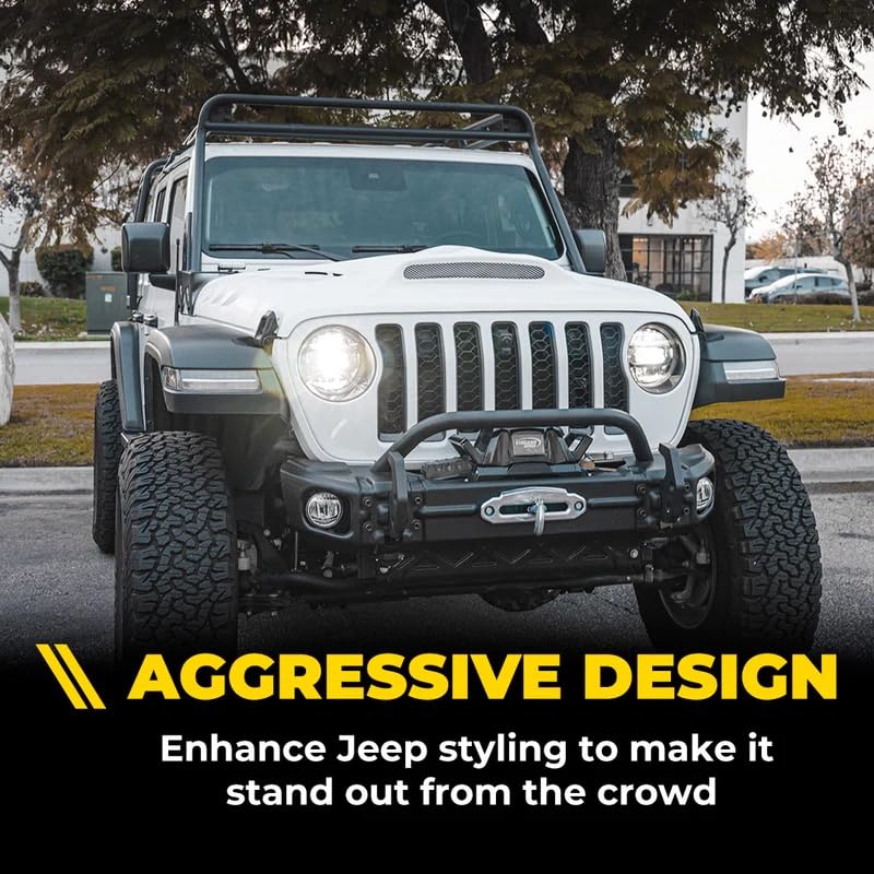 Fiberglass hood with air vents for Jeep JL & JT  | Beast Series