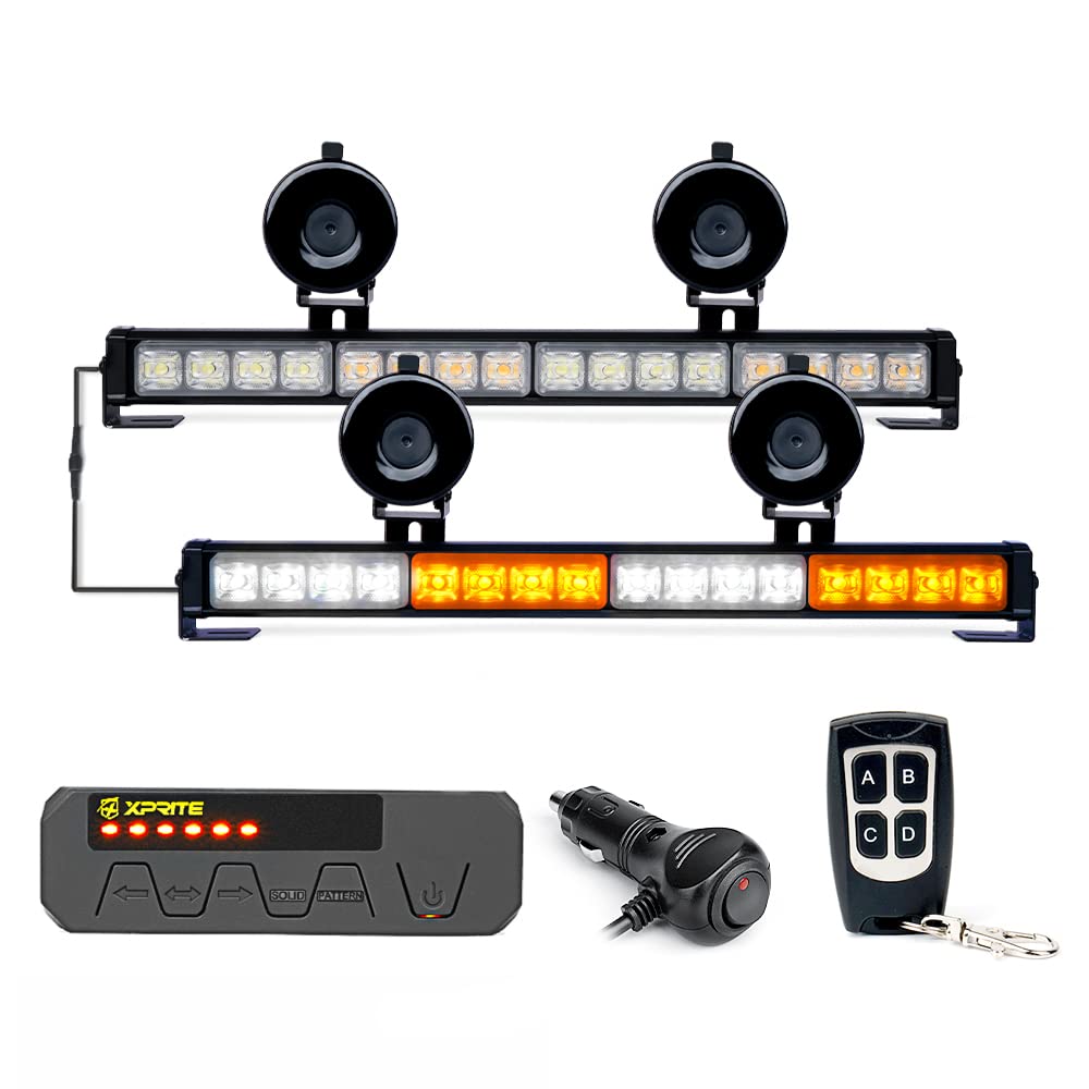 17" Dual LED Directional Traffic Advisor Light Bars | Contract G2 Series