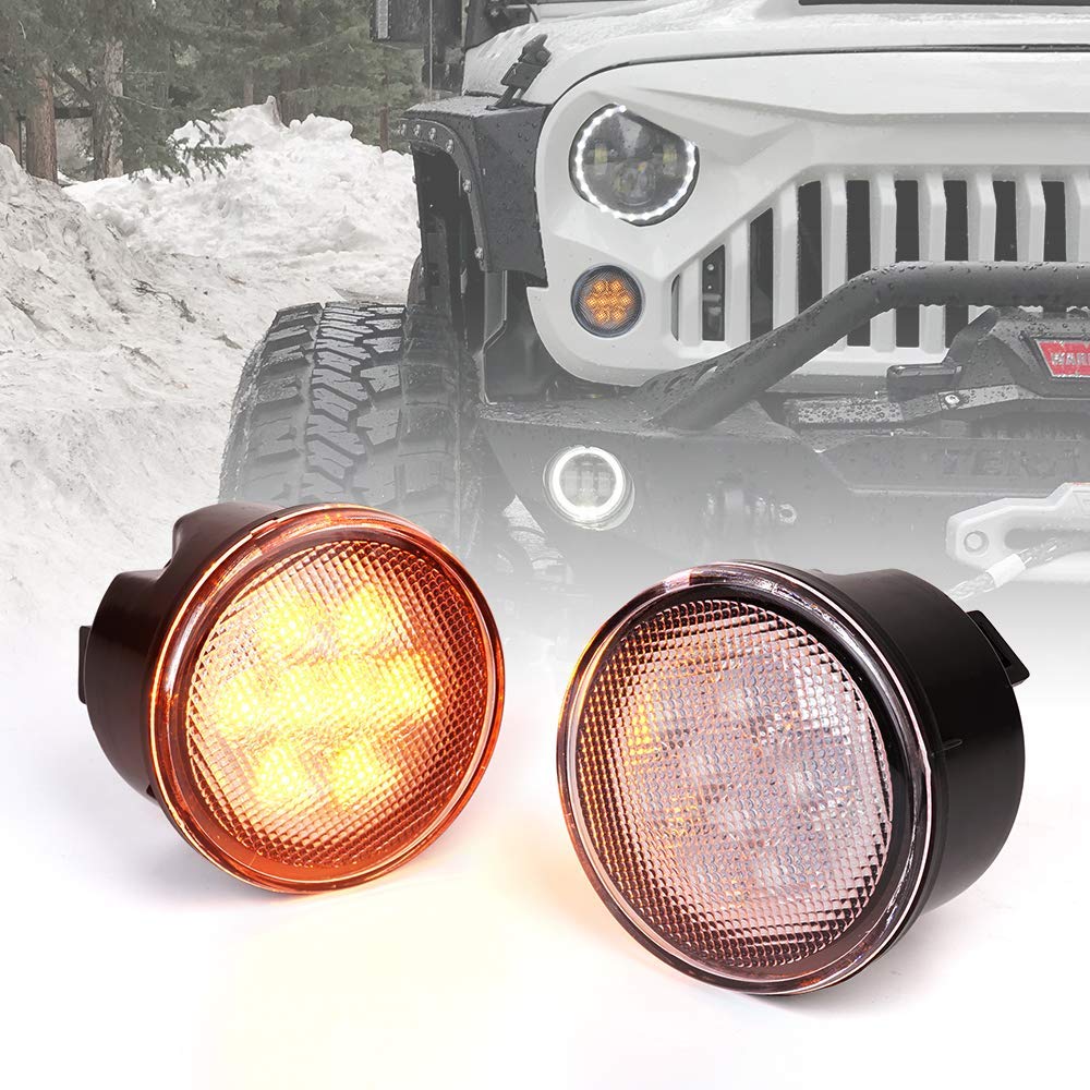 Jeep Amber Turn Signal Lights for 07-18 Jeep Wrangler JK