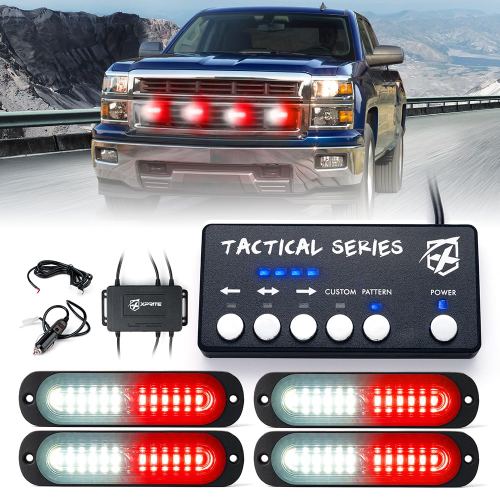 Grille and Surface Mount Light - Set of 4 | Tactical 12 Series