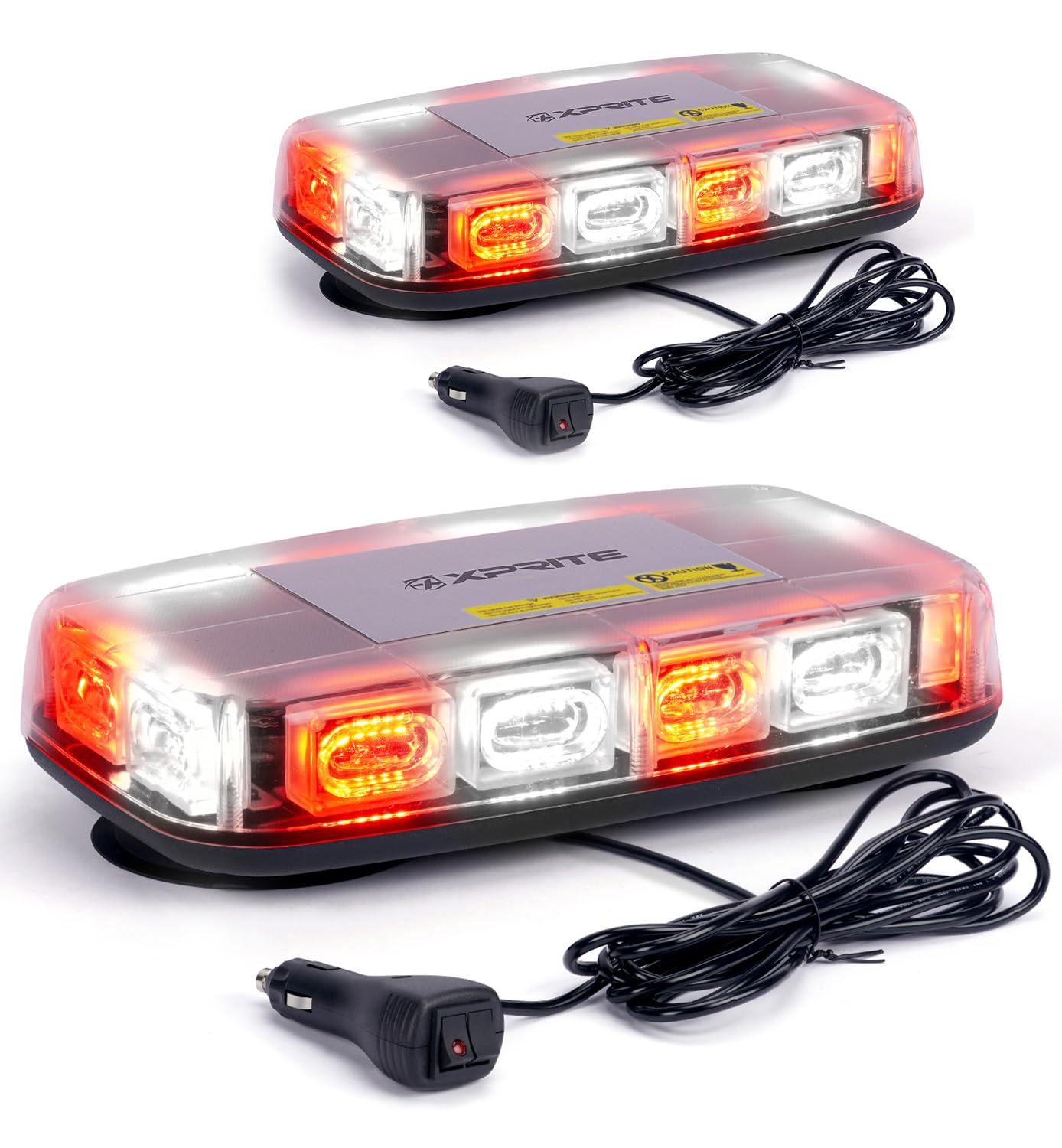 2PCS Upgraded 12" 72LED Rooftop Mini Strobe Lights