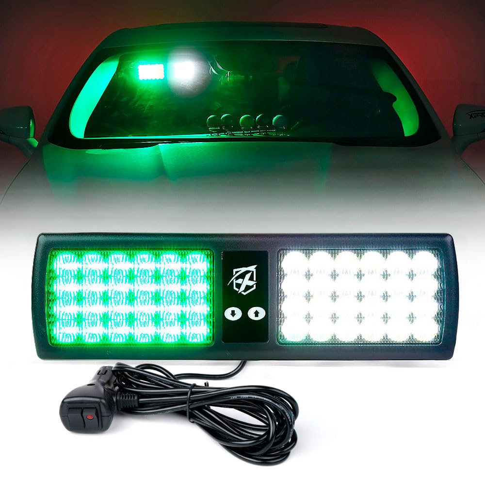 Windshield Visor 48 LED Strobe Lights | Decoy Series