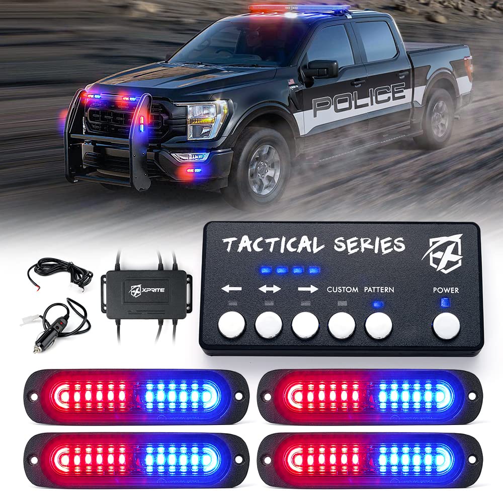 Grille and Surface Mount Light - Set of 4 | Tactical 12 Series