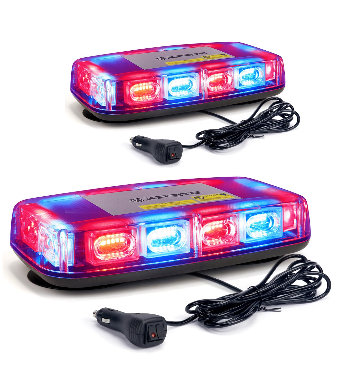 2PCS Upgraded 12" 72LED Rooftop Mini Strobe Lights