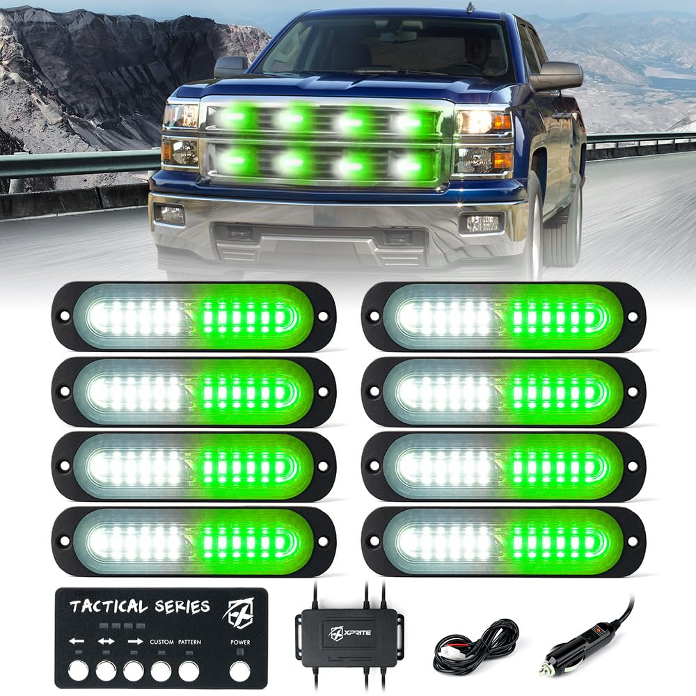 Grille and Surface Mount Light - Set of 8 | Tactical 12 Series