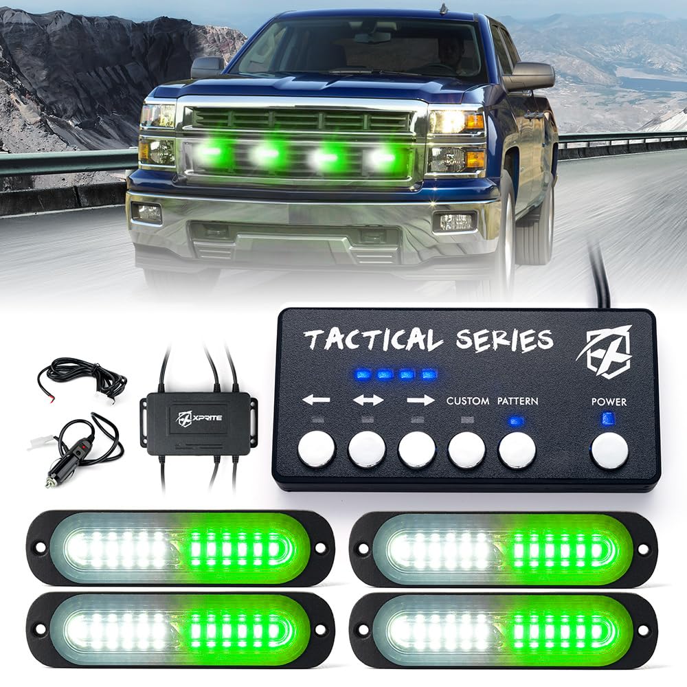 Grille and Surface Mount Light - Set of 4 | Tactical 12 Series