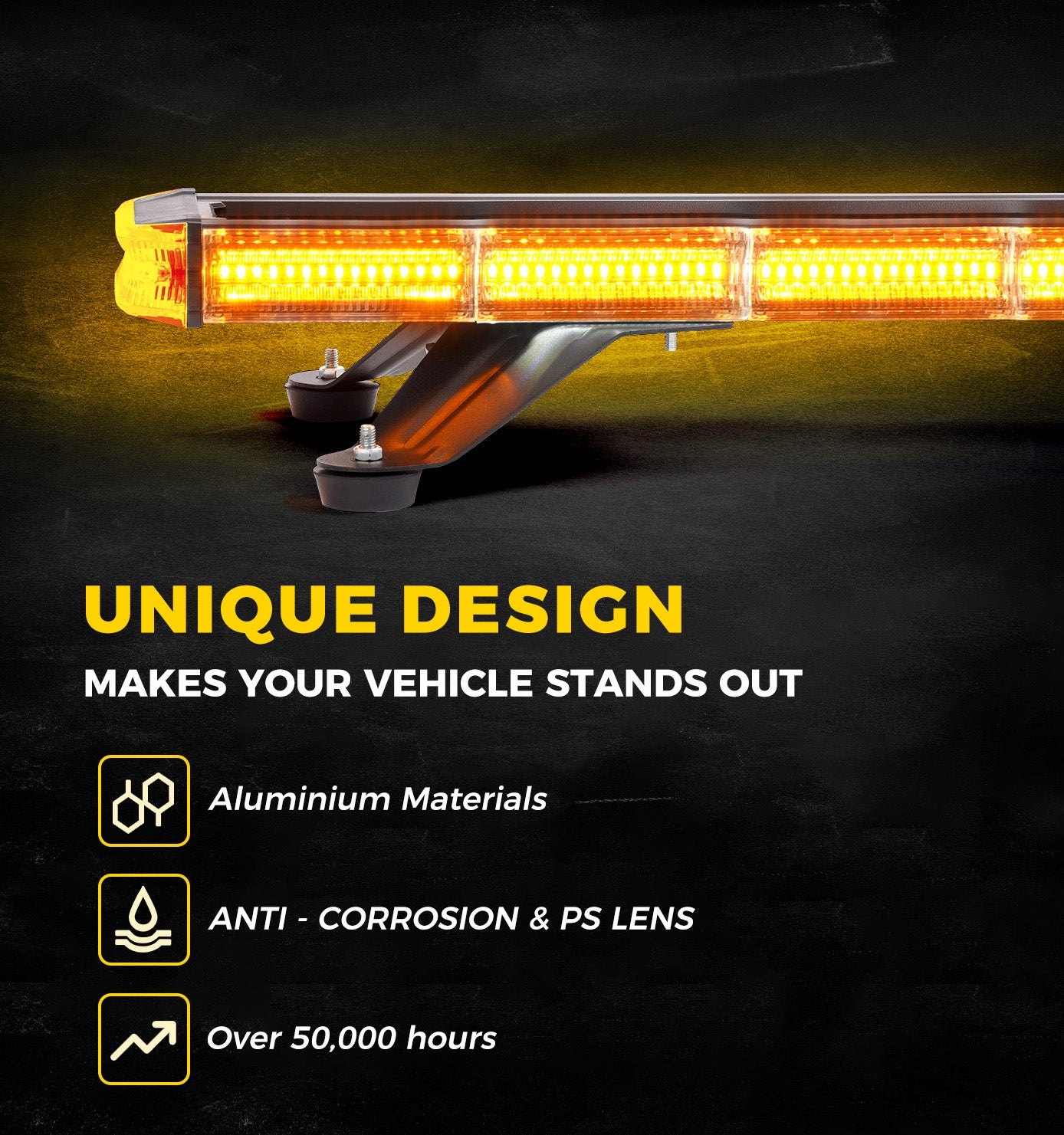Xprite 42 inch 330 LED Rooftop Emergency Strobe Light