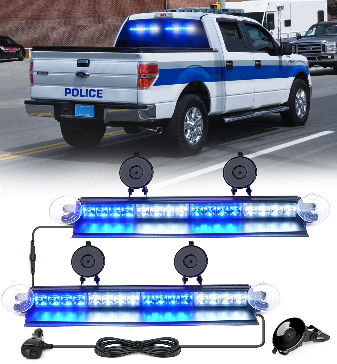 Windshield Dash Strobe Lights