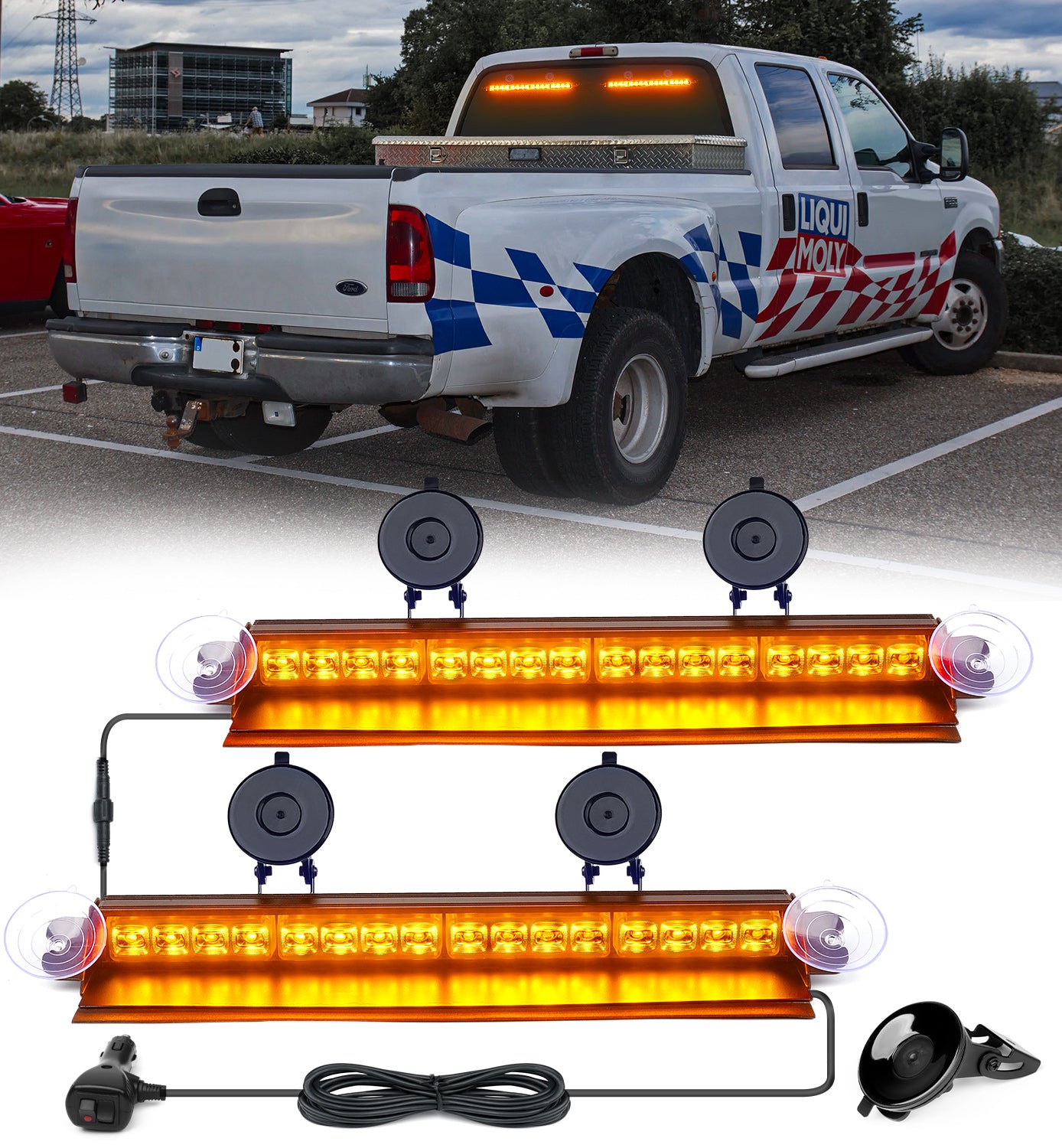 Windshield Dash Strobe Lights