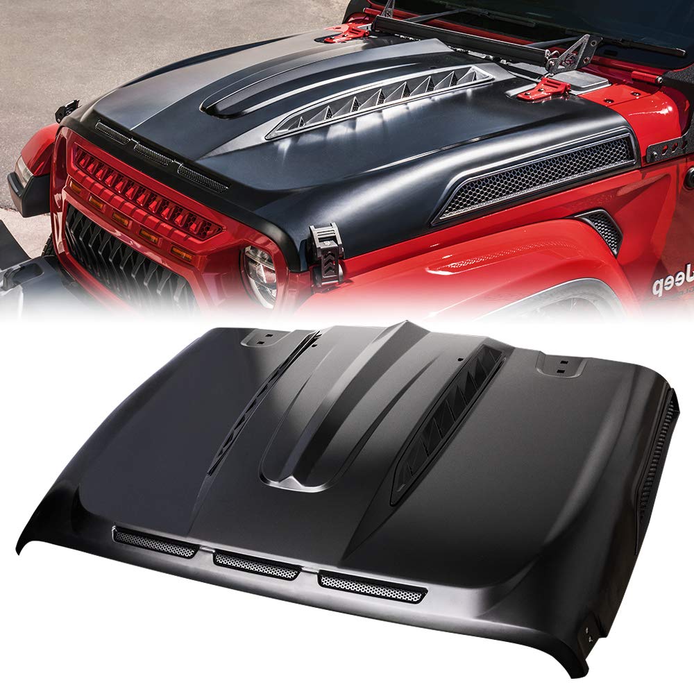 Jeep Wrangler JL & Gladiator JT Replacement Hood with Functional Air vents | Unleash Series