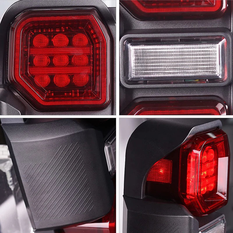 Raptor Style Full LED Tail Lights Assembly for 2021-2024 2/4 Door Bronco