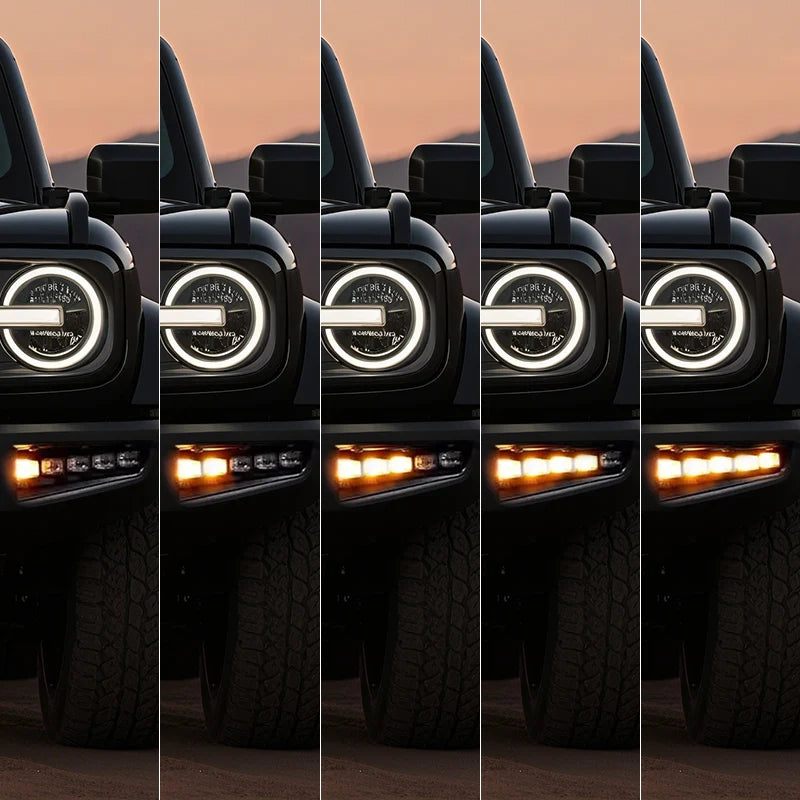 Ford Bronco Modular Bumper Fog Lights With Turn Signals