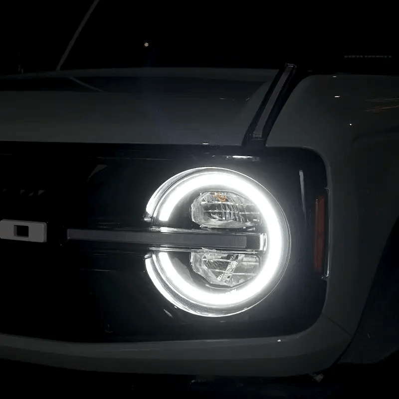Raptor Style LED Headlights for 2021+ Ford Bronco All Version | DOT Approved