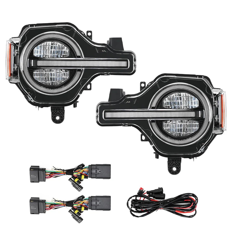 Raptor Style LED Headlights for 2021+ Ford Bronco All Version | DOT Approved