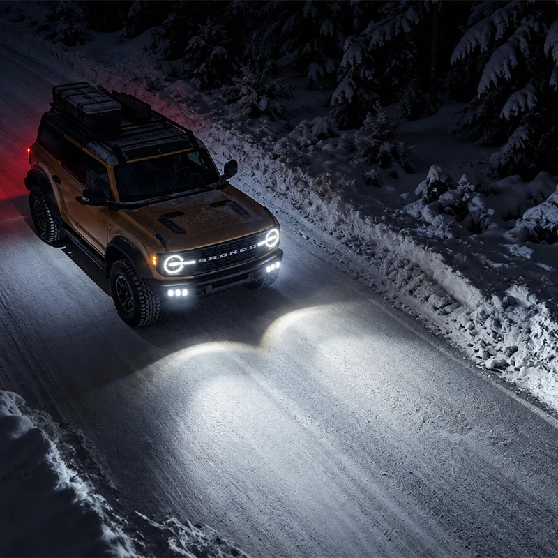 Ford Bronco Modular Bumper Fog Lights | Aluminum Material