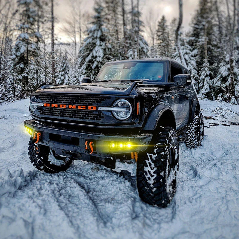 Ford Bronco Modular Bumper Fog Lights | Aluminum Material