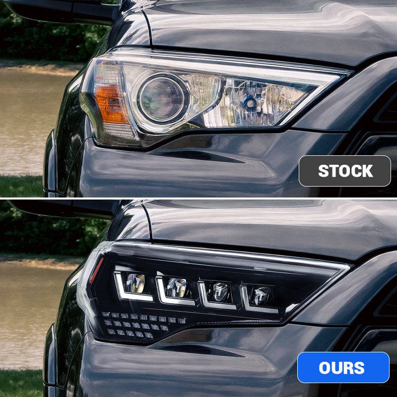Full Quad LED Projector Headlights for 2014-2024 Toyota 4runner