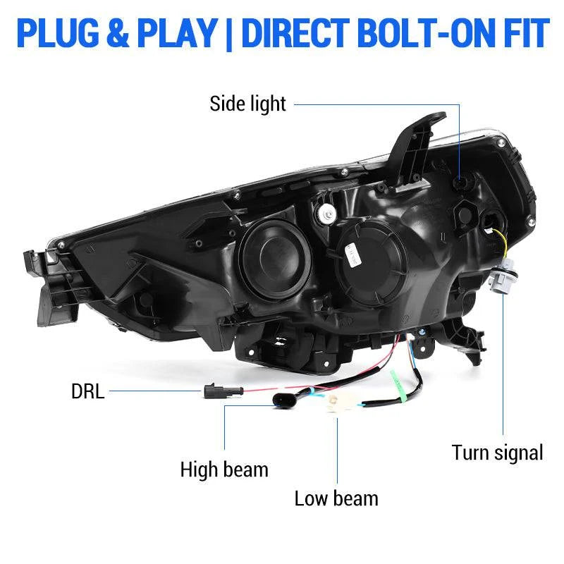 Full Quad LED Projector Headlights for 2014-2024 Toyota 4runner