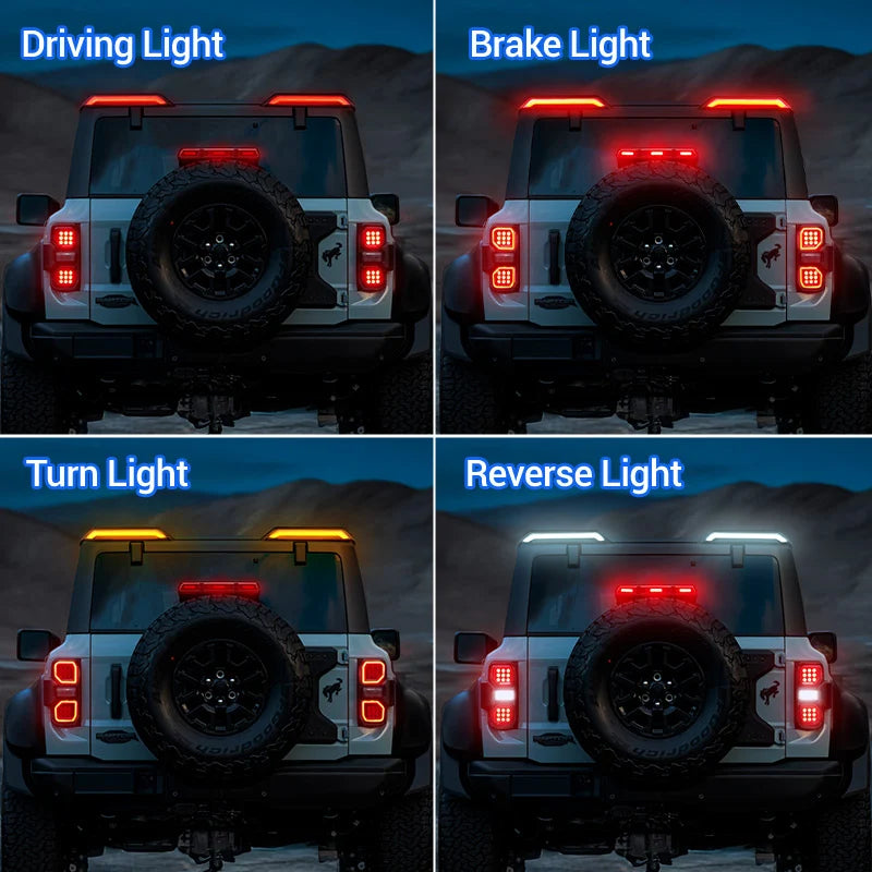 High Mount Brake Lights Assembly for 2021-2026 Ford Bronco