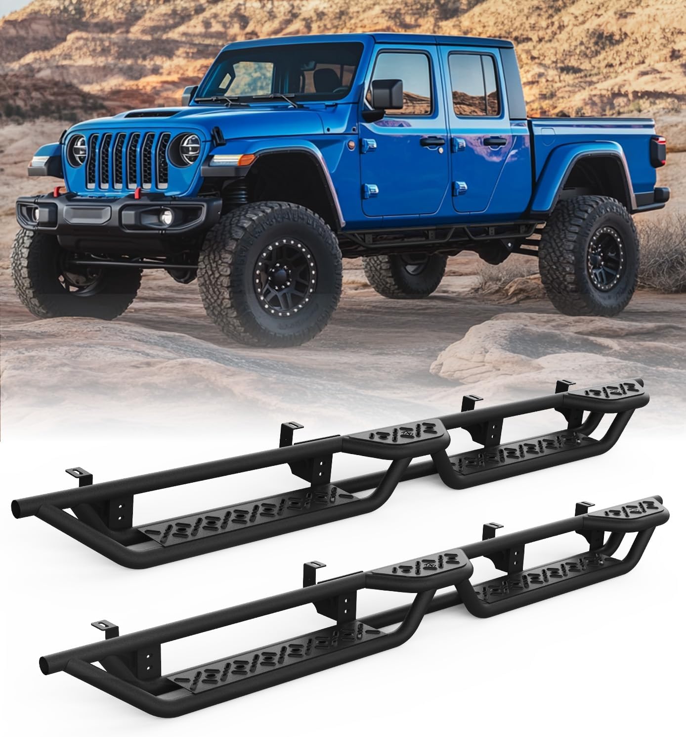 Jeep Running Boards Dual Steps for Gladiator JT 2020-2026