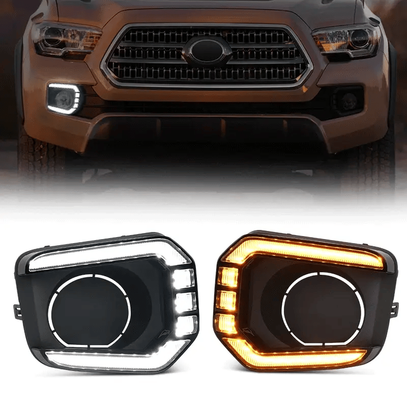LED Fog Lights Bezel Kit for 2016-2023 Toyota Tacoma