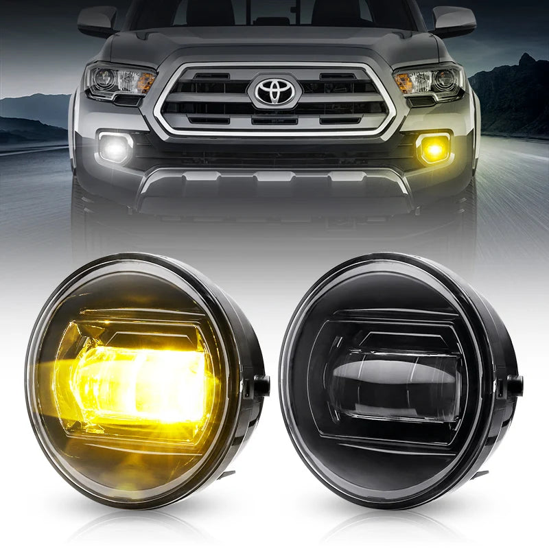 LED Fog Lights Switchback with White & Amber Color For 2005-2011 Tacoma