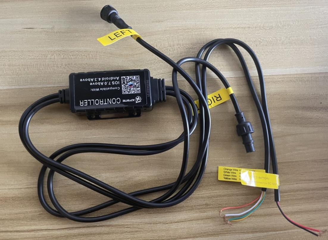 Xprite Replacement Controller Wiring Harness for Spiral Chase LED Whip Light | DL-WL-CHASE-XFT-BT&RF-2PC Series