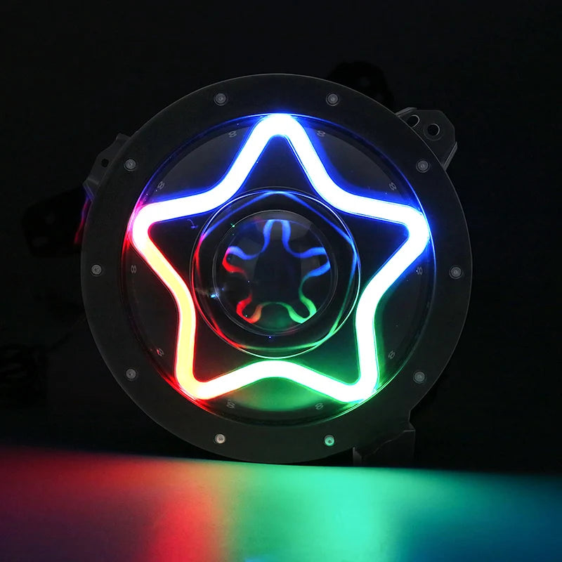 Star Style 9 Inch LED RGB Halo Headlights with Turn Signals for 2018-Later Jeep Wrangler JL and Gladiator JT