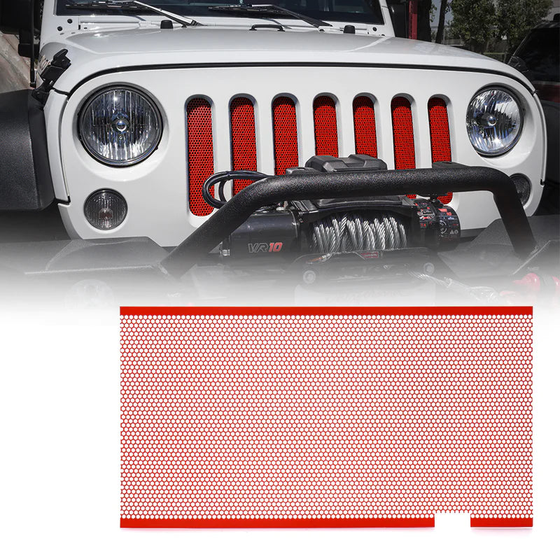 Stainless Steel Jeep Grille Insert For 2007-2018 Jeep Wrangler JK