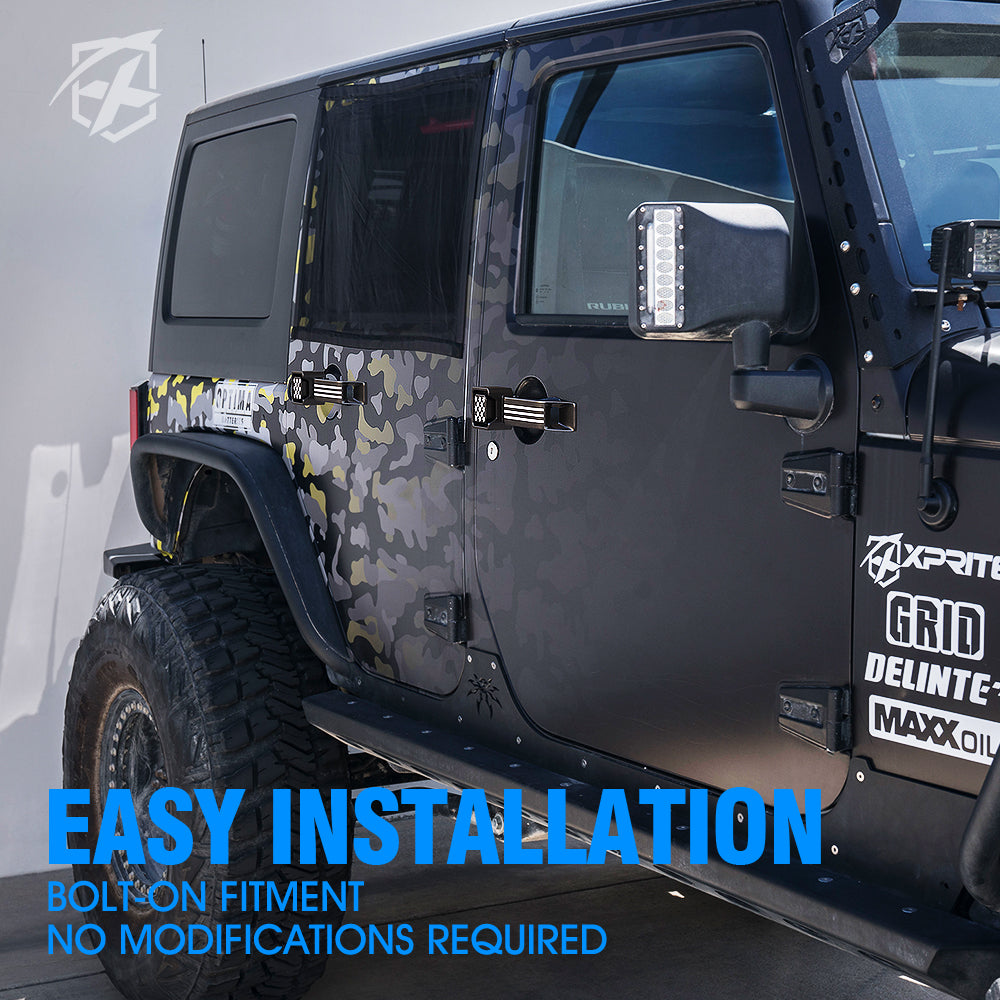 Jeep JK Aluminum Door Handle Set | Freedom Series