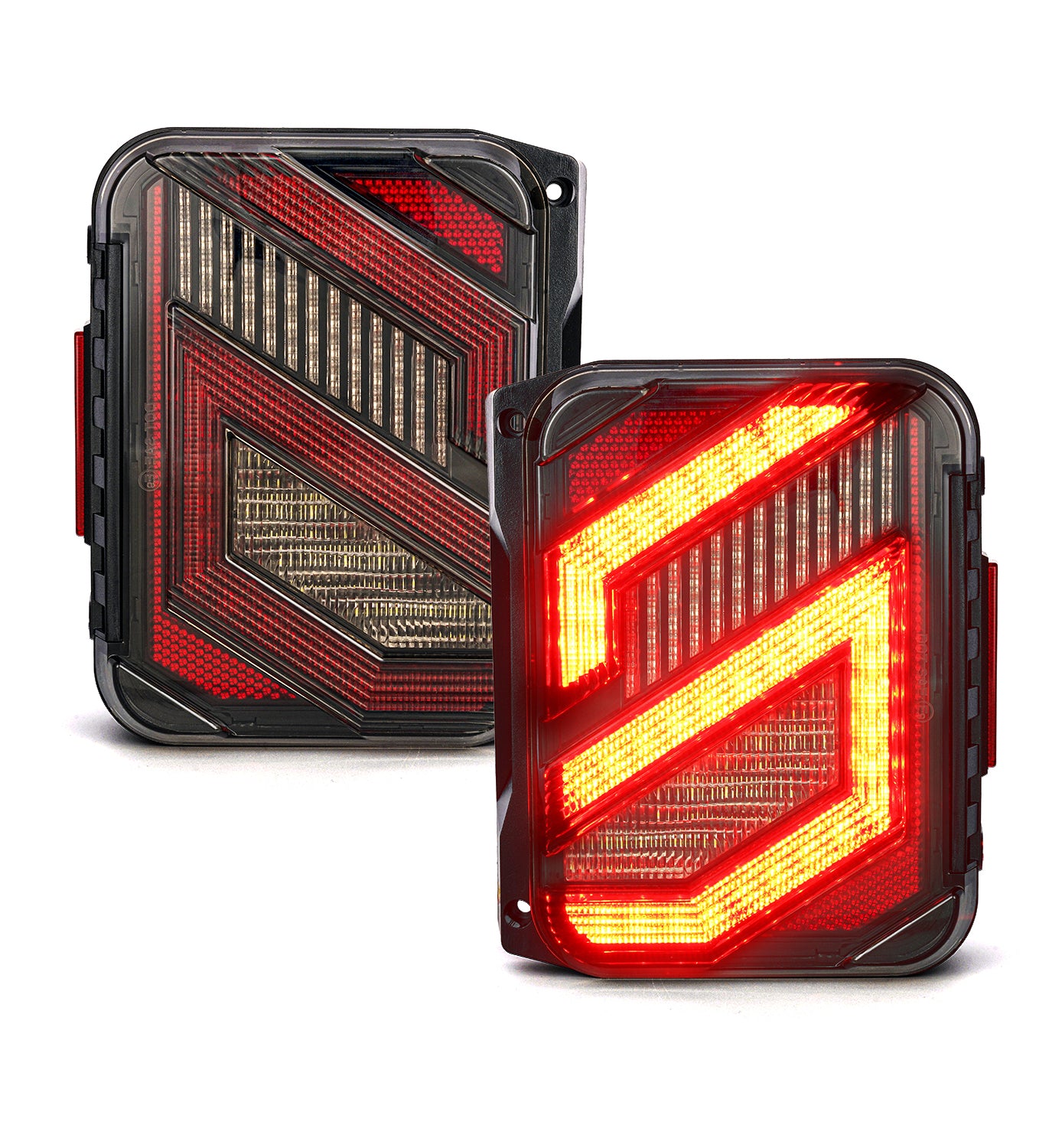 2007-2018 Jeep Wrangler JK LED Tail Lights | Clear/Smoke Lenses