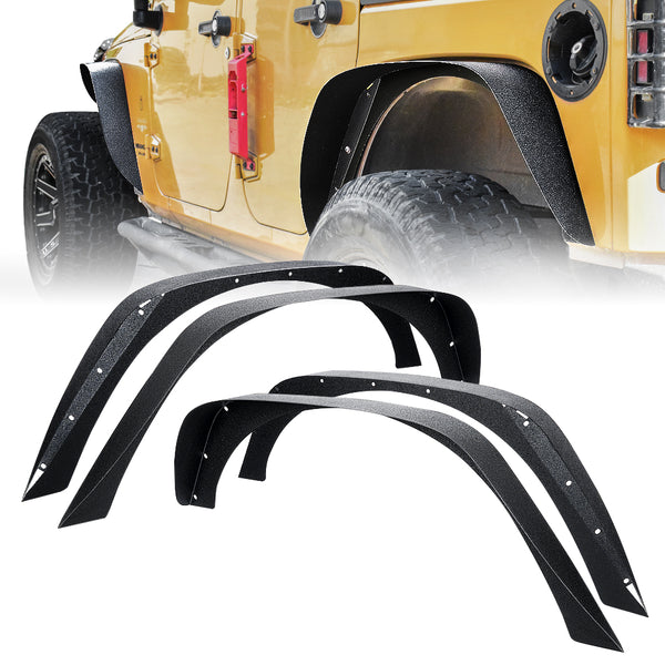 Steel Fender Flares for 07-18 Jeep Wrangler JK