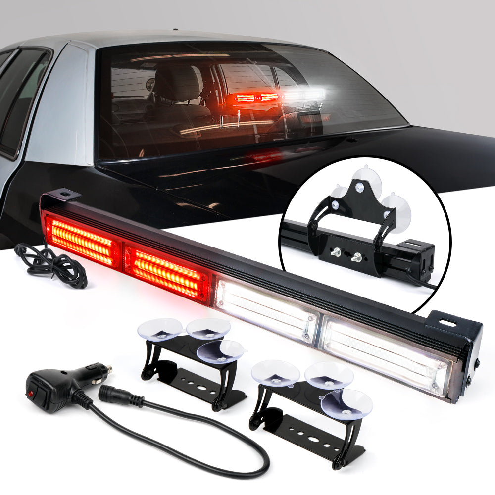 18" Traffic Advisor Strobe Light Bar with Suction Cup Brackets | Vigilante Series