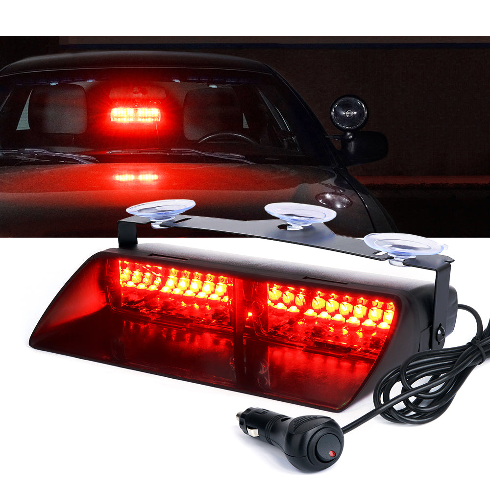 Windshield LED Strobe Lights with Suction Cups