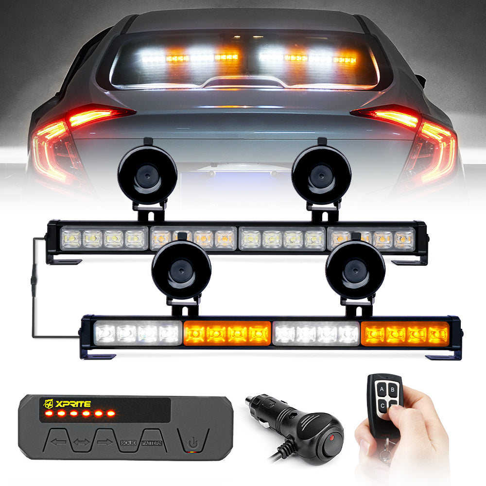17" Dual LED Directional Traffic Advisor Light Bars | Contract G2 Series
