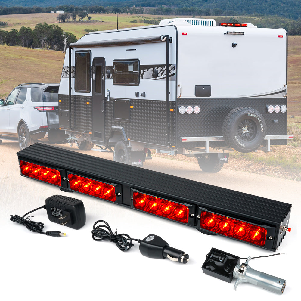 Xprite 2nd Gen 21.5" Wireless LED TowStick Light Bar with Magnetic Base with 4 Pin Round Plug