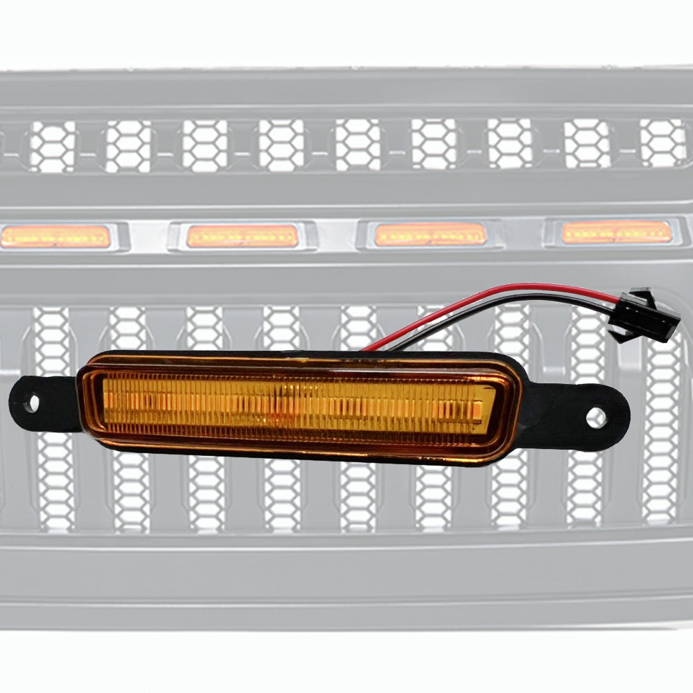Xprite Replacement Amber LED Running Light Pod for Gladiator Grille