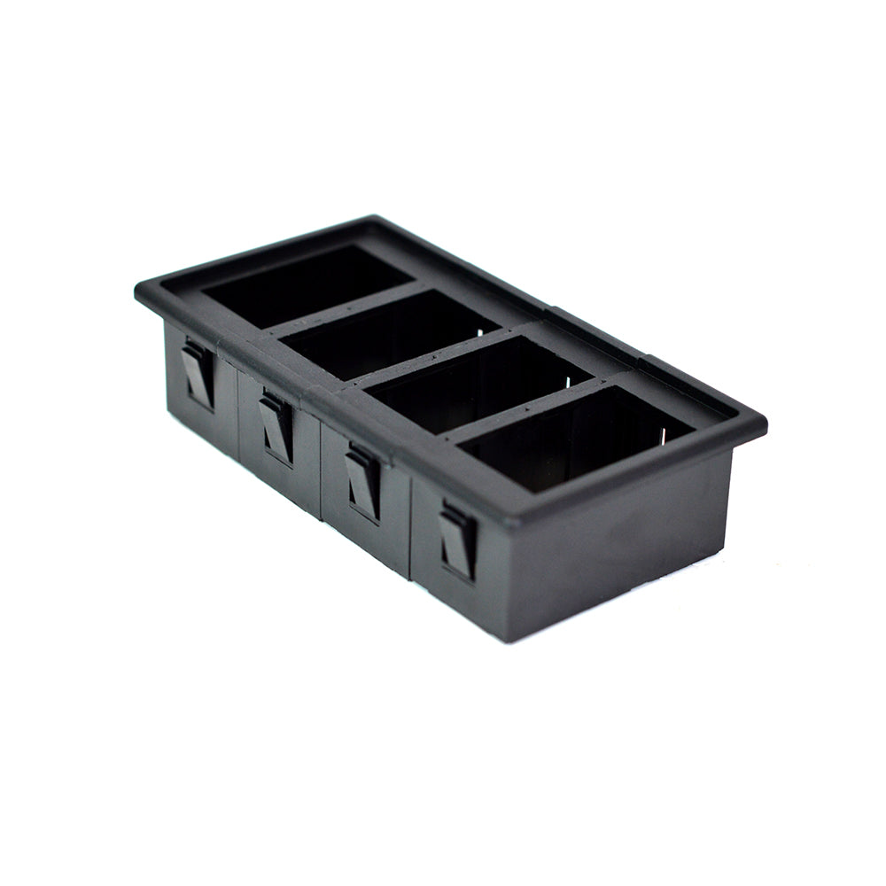 Xprite Black Rocker Switch Holder Panel Housing Kits
