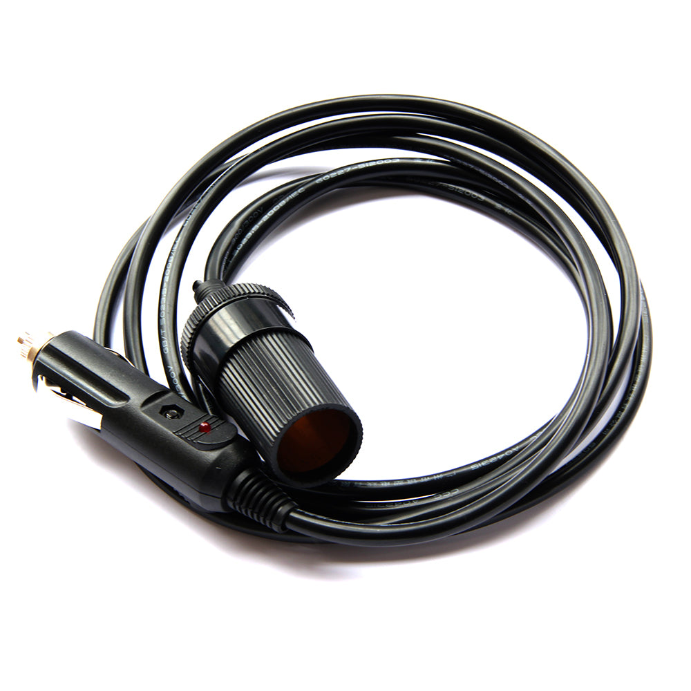 Xprite 12V 6.5' Cigarette Extender Extension Cord/Cable/Wire with Cigarette Lighter Plug
