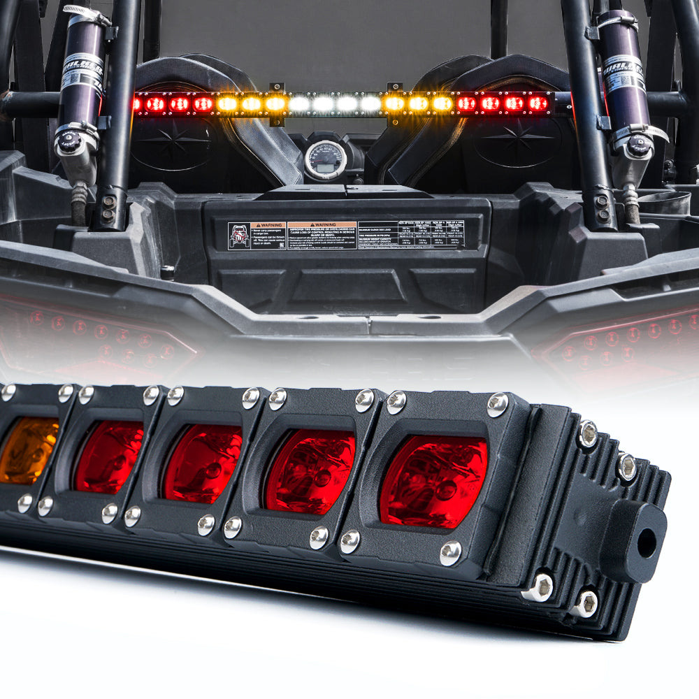 30''Rear Chase LED Light Bar Reverse Brake Warning Turn signal Polaris UTV  Truck