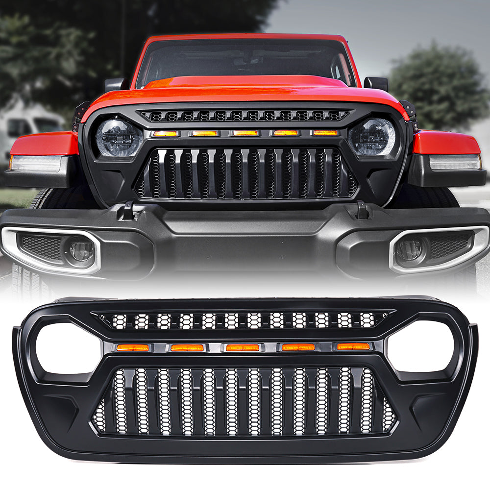 Front Grill Replacement Black Gladiator Jeep