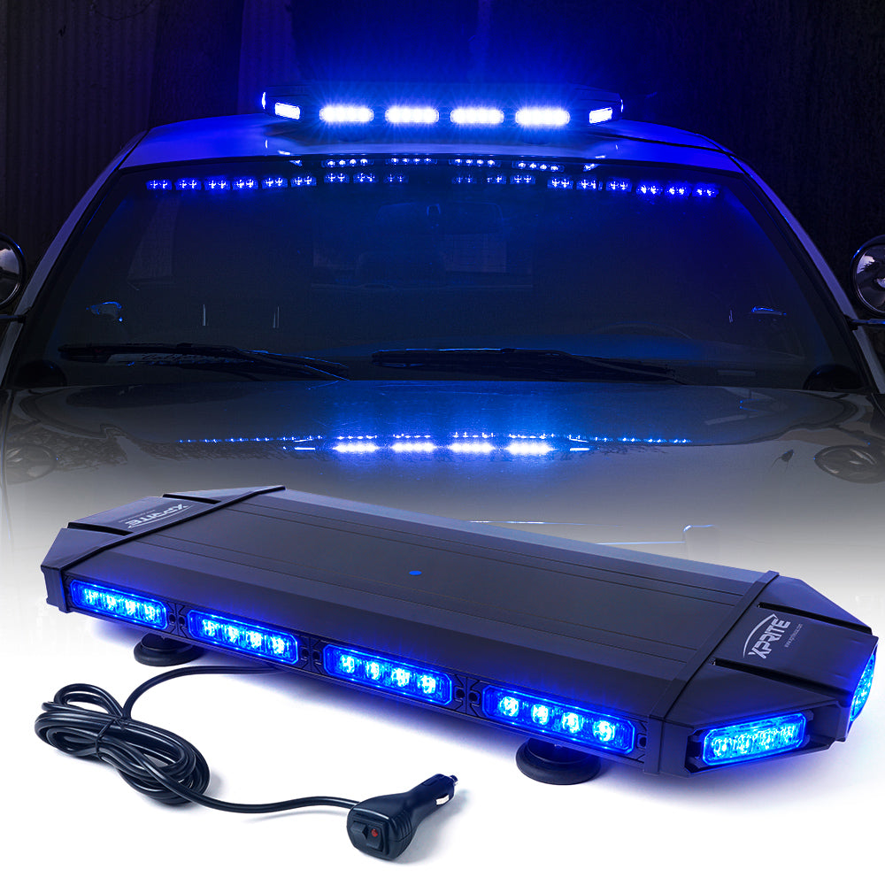 Blue LED Warning Bar Light Bar Bar Roof Bar 1172 mm : :  Automotive
