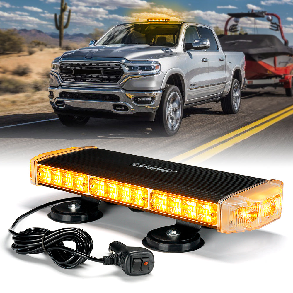 18" Emergency Strobe Light Bar with Magnetic Mount | Response Series
