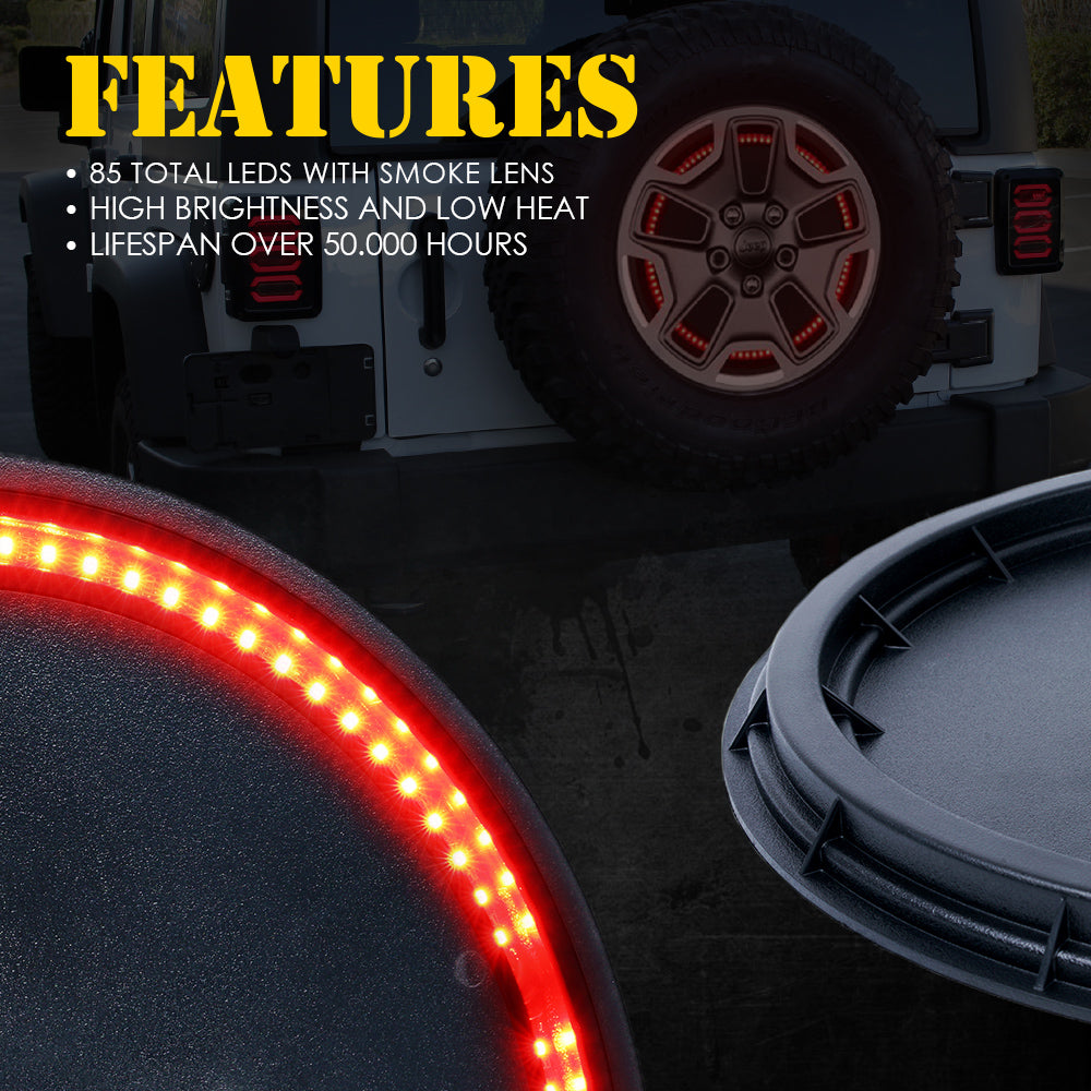 Spare Tire LED Brake Light Features