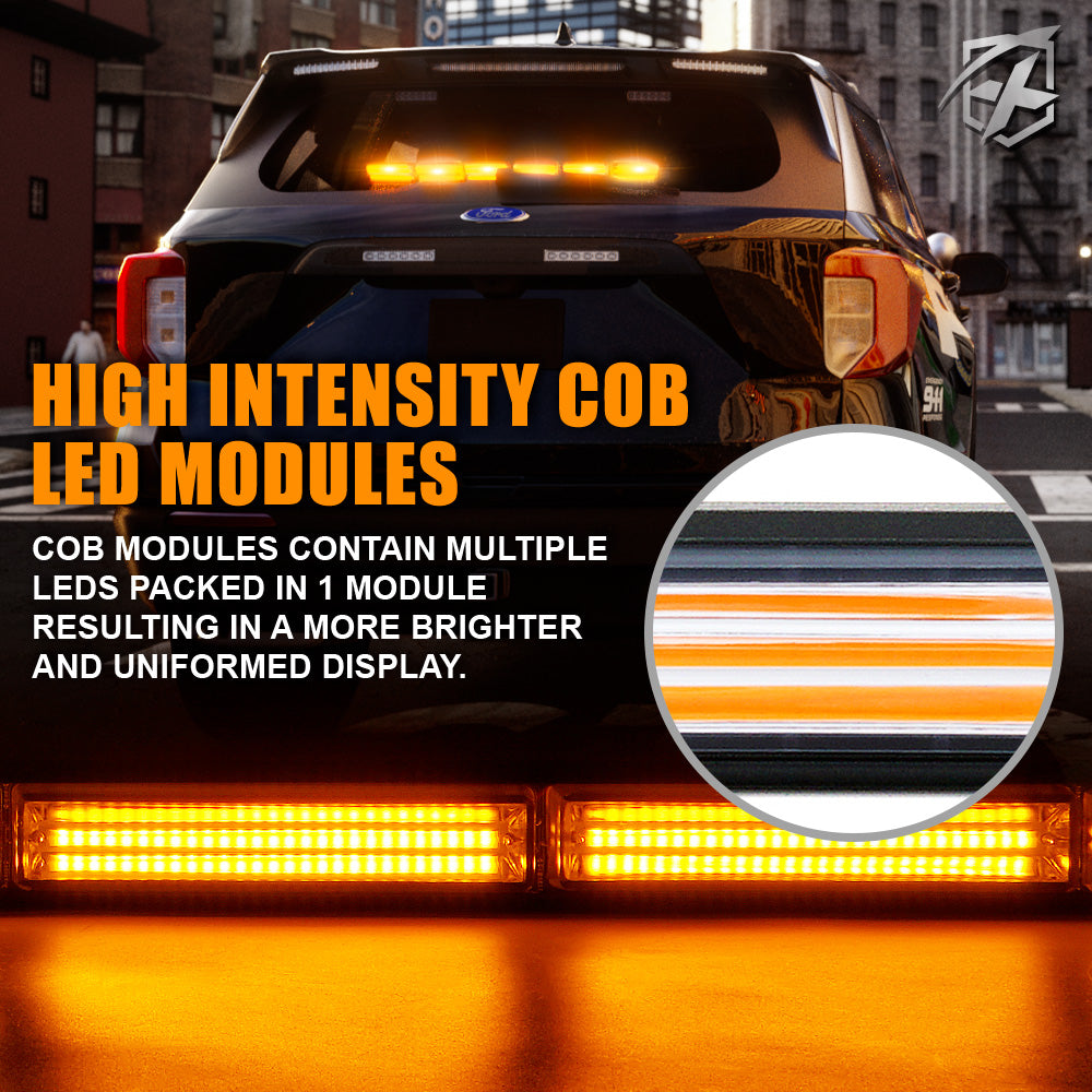 35" Traffic Advisor Strobe Light Bar | Warrant G2 Series