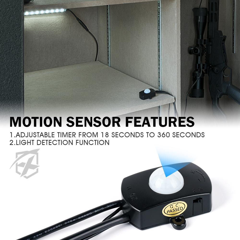 Gun Safe Light Set Motion Sensor